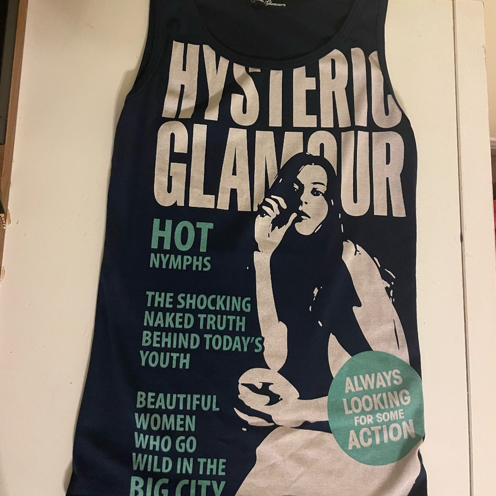 Hysteric Glamour Navy Tank